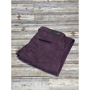Adriano Goldschmeid Jeans Prima Cigarette Leg‎ Purple Womens Size 27R